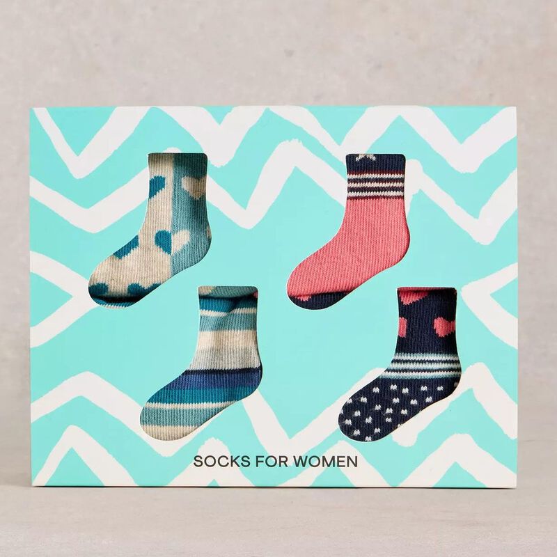 White Stuff Hotch Potch Ankle Socks - 4 Pack image number 1